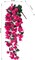 Artificial Fake Hanging Flowers Plants for Outdoor Outside Decor, 2 PCS Faux Silk Bougainvillea Long Vines UV Resistant Realistic Faux Hanging Flower for Home Porch Patio Balcony Yard, Hotpink